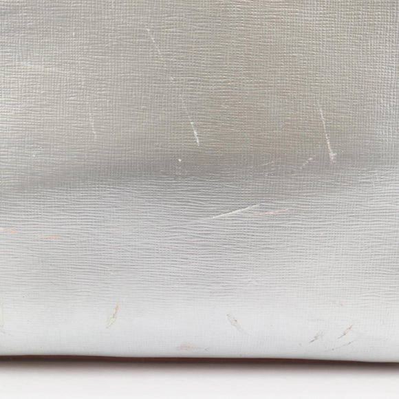 FENDI PETITE 2JOURS Hand Bag Leather 2way Beige Silver Auth BA5301