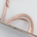 FENDI PETITE 2JOURS Hand Bag Leather 2way Beige Silver Auth BA5301-14