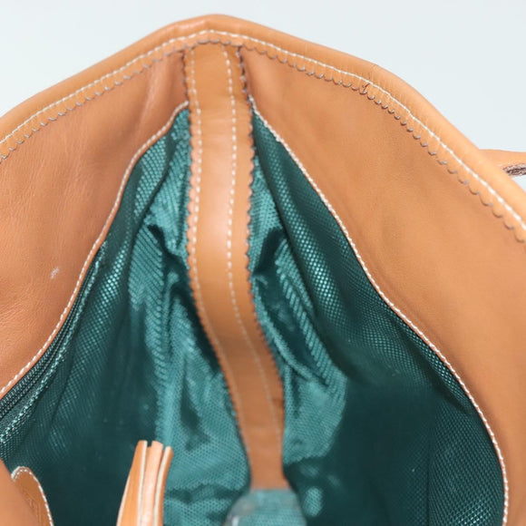 LOEWE Shoulder Bag Canvas Beige Auth BA5302