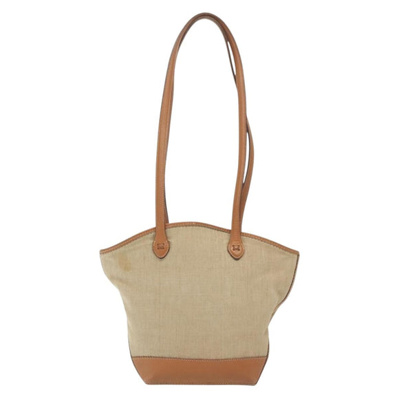 LOEWE Shoulder Bag Canvas Beige Auth BA5302
