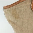 LOEWE Shoulder Bag Canvas Beige Auth BA5302-3