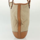 LOEWE Shoulder Bag Canvas Beige Auth BA5302-5