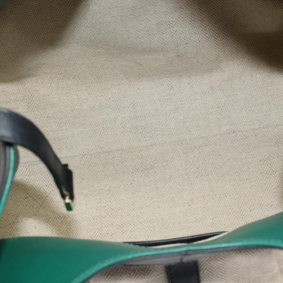 BVLGARI Chandra Shoulder Bag Leather Beige Gold Auth BA5303