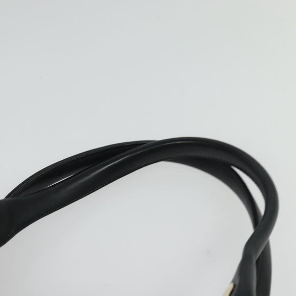 BVLGARI Chandra Shoulder Bag Leather Beige Gold Auth BA5303