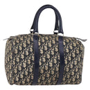 Christian Dior Trotter Canvas Hand Bag Navy Auth BA5304-1