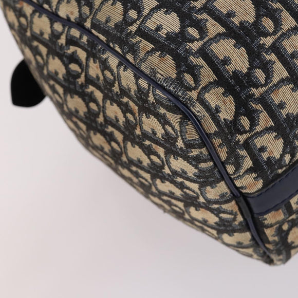 Christian Dior Trotter Canvas Hand Bag Navy Auth BA5304