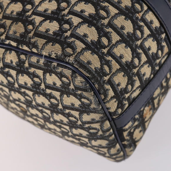 Christian Dior Trotter Canvas Hand Bag Navy Auth BA5304