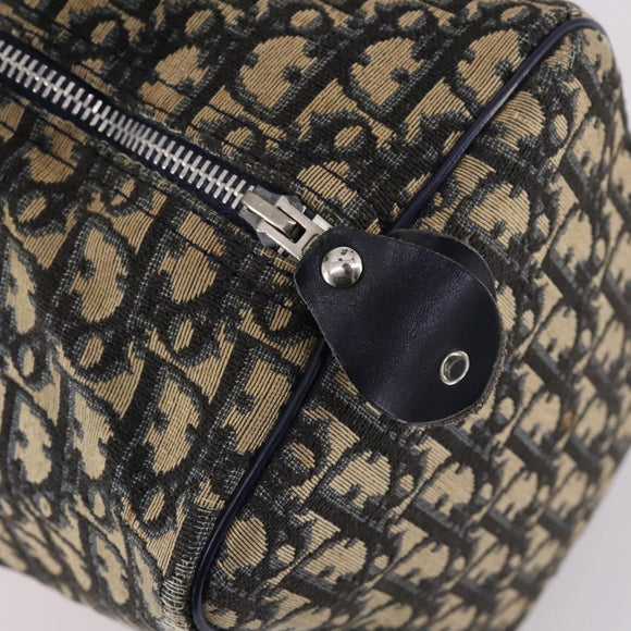 Christian Dior Trotter Canvas Hand Bag Navy Auth BA5304