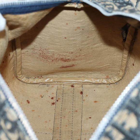 Christian Dior Trotter Canvas Hand Bag Navy Auth BA5304