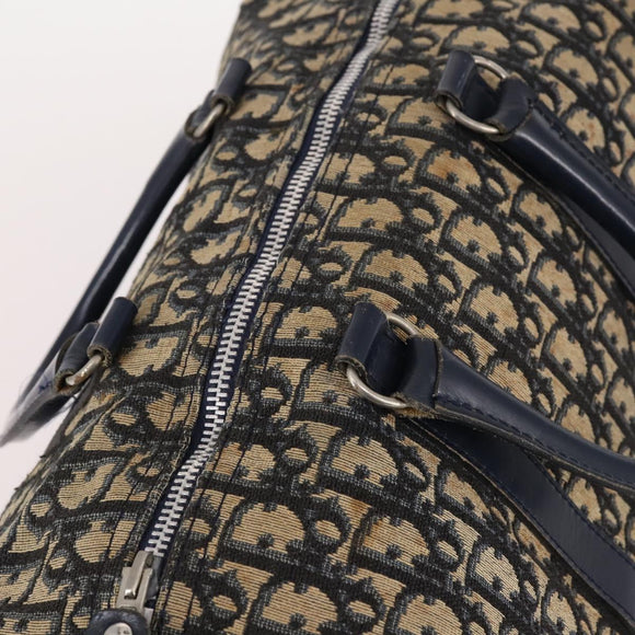 Christian Dior Trotter Canvas Hand Bag Navy Auth BA5304