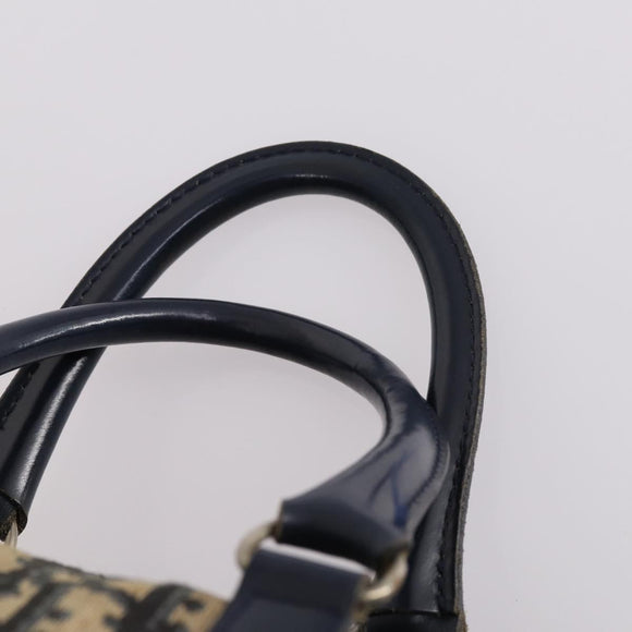 Christian Dior Trotter Canvas Hand Bag Navy Auth BA5304