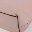 VALENTINO Studs Tote Bag Leather Pink Gold Auth BA5305-9