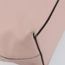 VALENTINO Studs Tote Bag Leather Pink Gold Auth BA5305-15