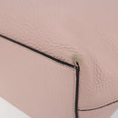 VALENTINO Studs Tote Bag Leather Pink Gold Auth BA5305-16