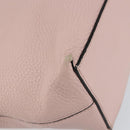 VALENTINO Studs Tote Bag Leather Pink Gold Auth BA5305-17