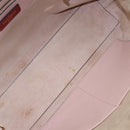 VALENTINO Studs Tote Bag Leather Pink Gold Auth BA5305-12