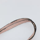 VALENTINO Studs Tote Bag Leather Pink Gold Auth BA5305-14