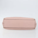 VALENTINO Studs Tote Bag Leather Pink Gold Auth BA5305-5