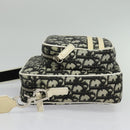 Christian Dior Trotter Canvas Shoulder Bag PVC Black Silver Auth BA5306-3