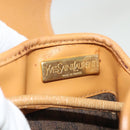 SAINT LAURENT Shoulder Bag Leather Black Gold Auth BA5308-16