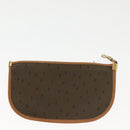 SAINT LAURENT Shoulder Bag Leather Black Gold Auth BA5308-21