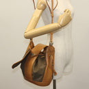 SAINT LAURENT Shoulder Bag Leather Black Gold Auth BA5308-23