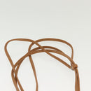 SAINT LAURENT Shoulder Bag Leather Black Gold Auth BA5308-8