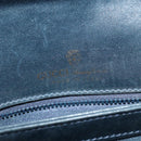 GUCCI GG Supreme Shoulder Bag PVC Navy Gold Auth BA5311-19