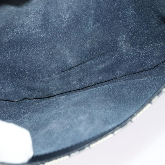 GUCCI GG Supreme Shoulder Bag PVC Navy Gold Auth BA5311