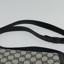 GUCCI GG Supreme Shoulder Bag PVC Navy Gold Auth BA5311-14