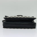 GUCCI GG Supreme Shoulder Bag PVC Navy Gold Auth BA5311-5