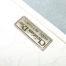 Christian Dior Honeycomb Canvas Shoulder Bag PVC White Gold Auth BA5312-16