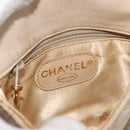 CHANEL Matelasse Waist Bag Canvas Beige CC Auth BA5314-23