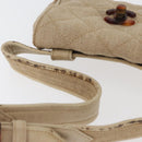 CHANEL Matelasse Waist Bag Canvas Beige CC Auth BA5314-8