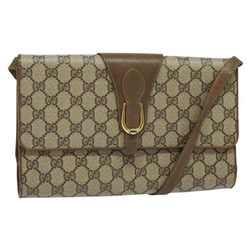 GUCCI GG Supreme Shoulder Bag PVC Beige Gold 94 02 050 Auth BA5315