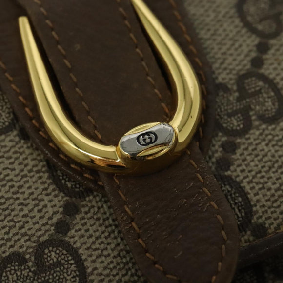 GUCCI GG Supreme Shoulder Bag PVC Beige Gold 94 02 050 Auth BA5315