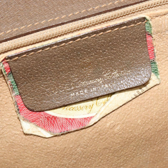 GUCCI GG Supreme Shoulder Bag PVC Beige Gold 94 02 050 Auth BA5315