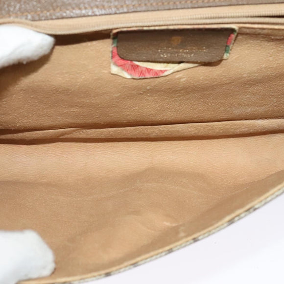 GUCCI GG Supreme Shoulder Bag PVC Beige Gold 94 02 050 Auth BA5315