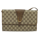 GUCCI GG Supreme Shoulder Bag PVC Beige Gold 94 02 050 Auth BA5315-2