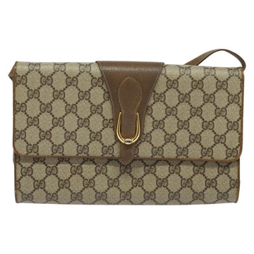 GUCCI GG Supreme Shoulder Bag PVC Beige Gold 94 02 050 Auth BA5315 - 0