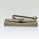 GUCCI GG Supreme Shoulder Bag PVC Beige Gold 94 02 050 Auth BA5315-9