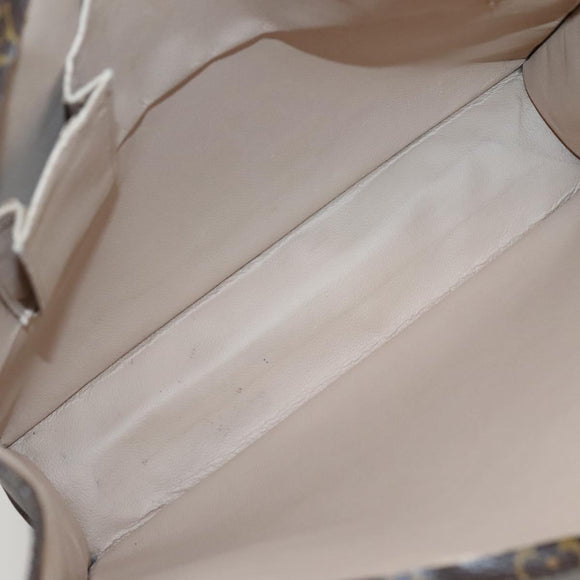 LOUIS VUITTON Monogram Sac Plat Hand Bag M51140 LV Auth BA5321