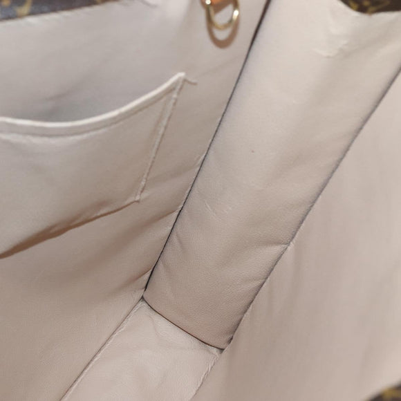 LOUIS VUITTON Monogram Sac Plat Hand Bag M51140 LV Auth BA5321