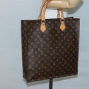 LOUIS VUITTON Monogram Sac Plat Hand Bag M51140 LV Auth BA5321-20
