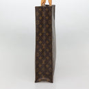 LOUIS VUITTON Monogram Sac Plat Hand Bag M51140 LV Auth BA5321-4