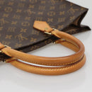 LOUIS VUITTON Monogram Sac Plat Hand Bag M51140 LV Auth BA5321-7