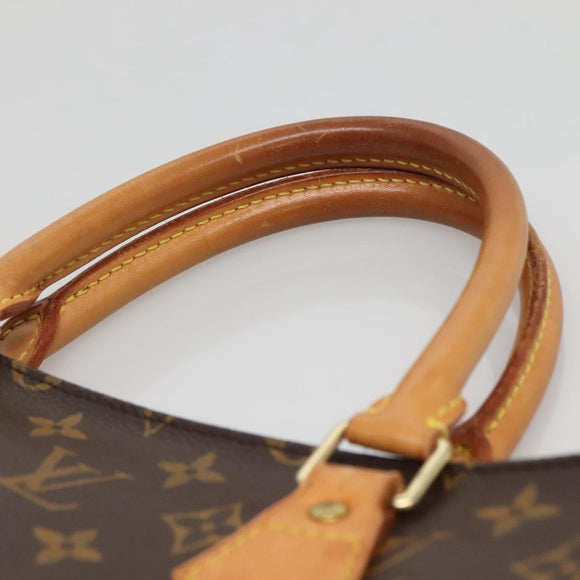 LOUIS VUITTON Monogram Sac Plat Hand Bag M51140 LV Auth BA5321