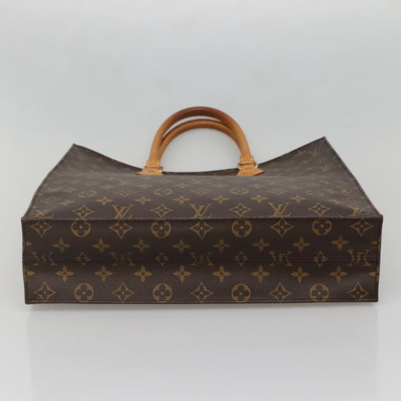 LOUIS VUITTON Monogram Sac Plat Hand Bag M51140 LV Auth BA5321