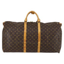 LOUIS VUITTON Monogram Keepall Bandouliere 60 Boston Bag M41412 LV Auth BA5322-2