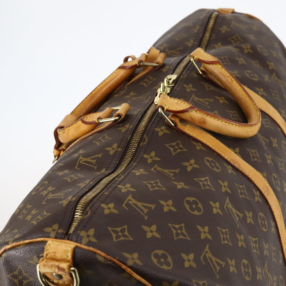 LOUIS VUITTON Monogram Keepall Bandouliere 60 Boston Bag M41412 LV Auth BA5322